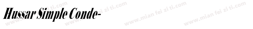 Hussar Simple Conde字体转换